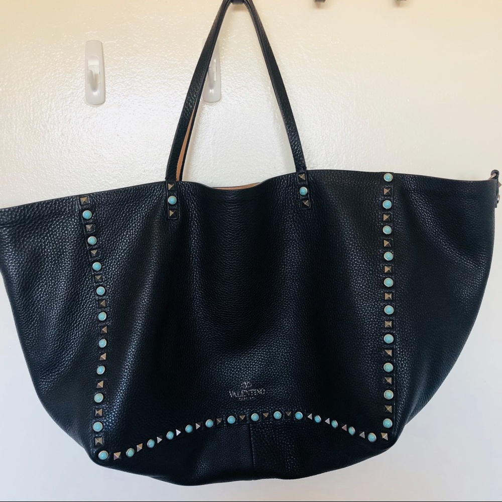 Valentino reversible leather tote large